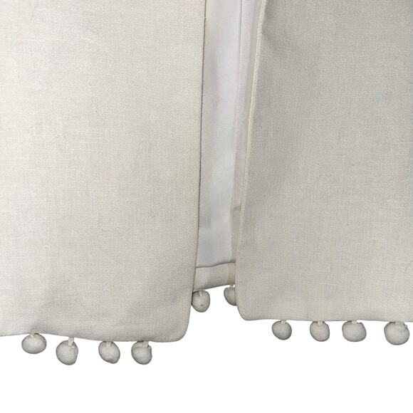J. Crew Cropped Blazer Linen Blend Pom Pom - Picture 7 of 14